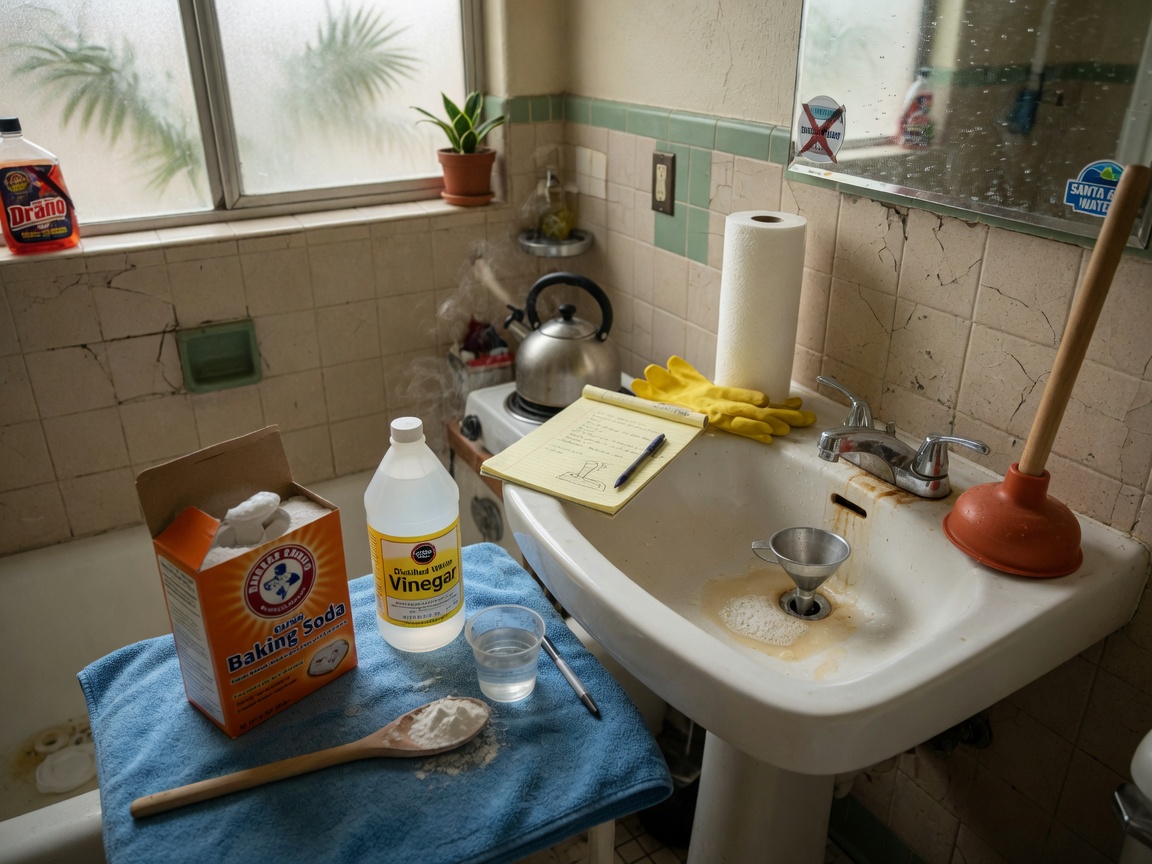 How to Clear a Slow Drain Using Safe Methods